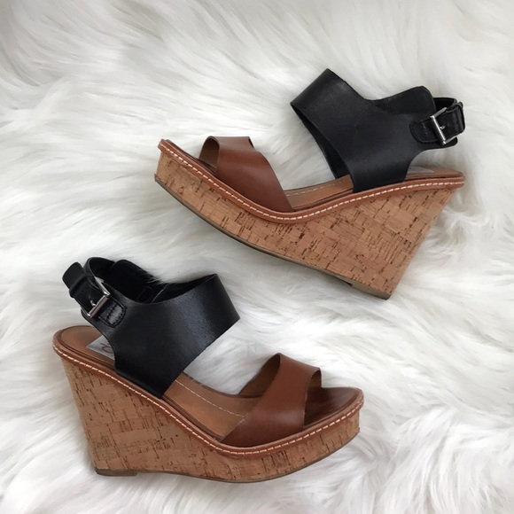 DV by Dolce Vita Shoes - FIRM - DV Dolce Vita Two-Tone Cork Wedges